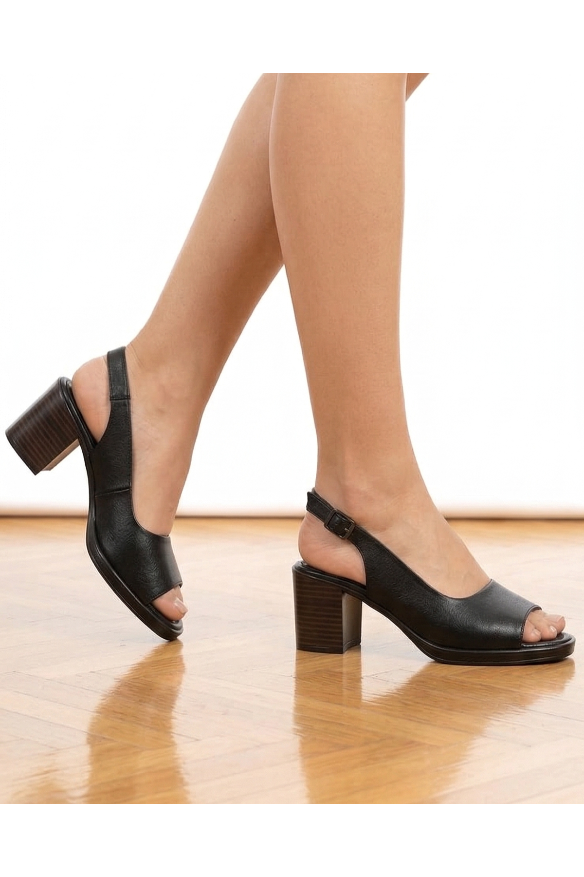 STEPY TABA Hakiki Deri Sandalet 