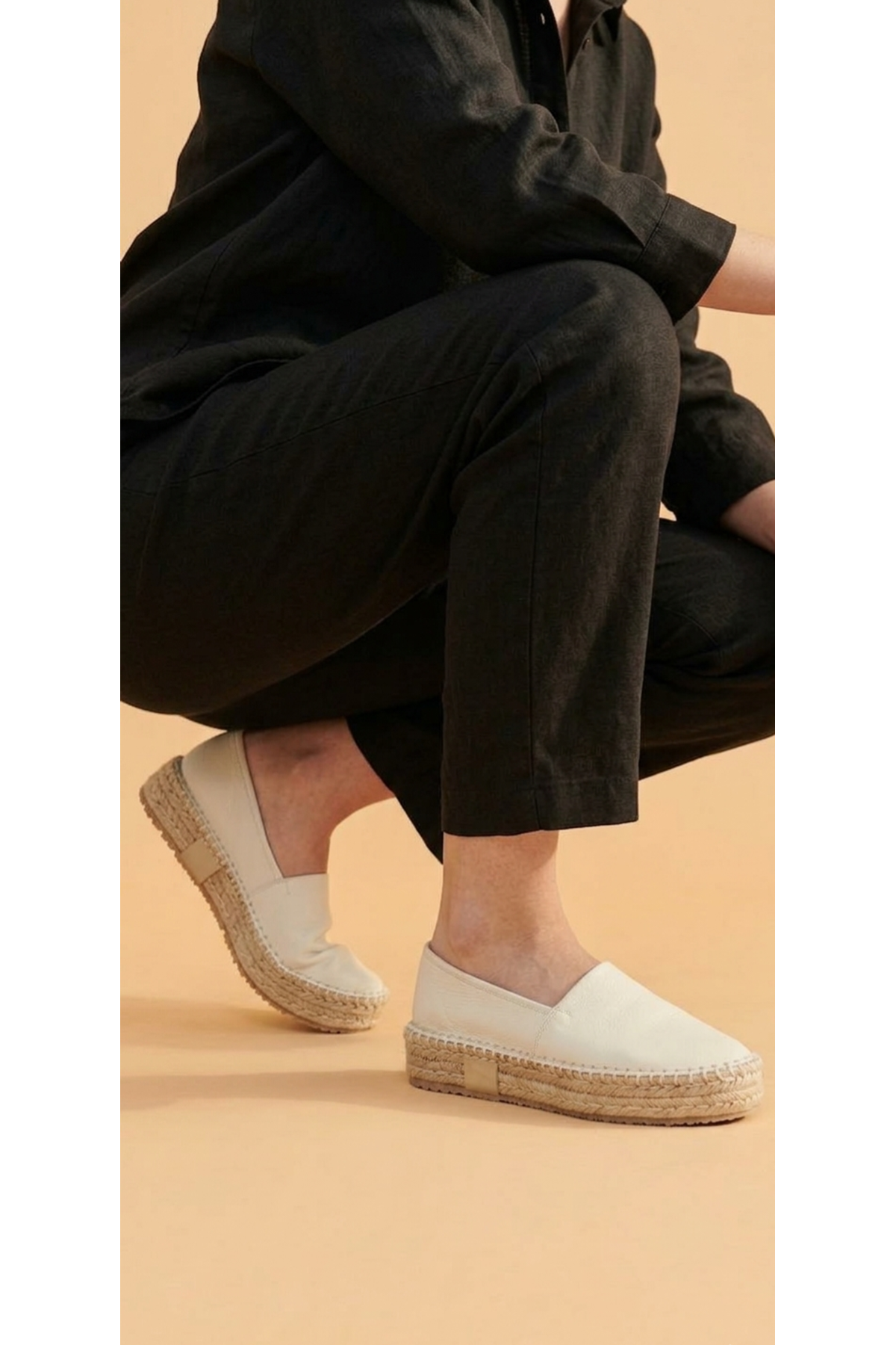 Krem Günlük  Espadril Ayakkabı   -