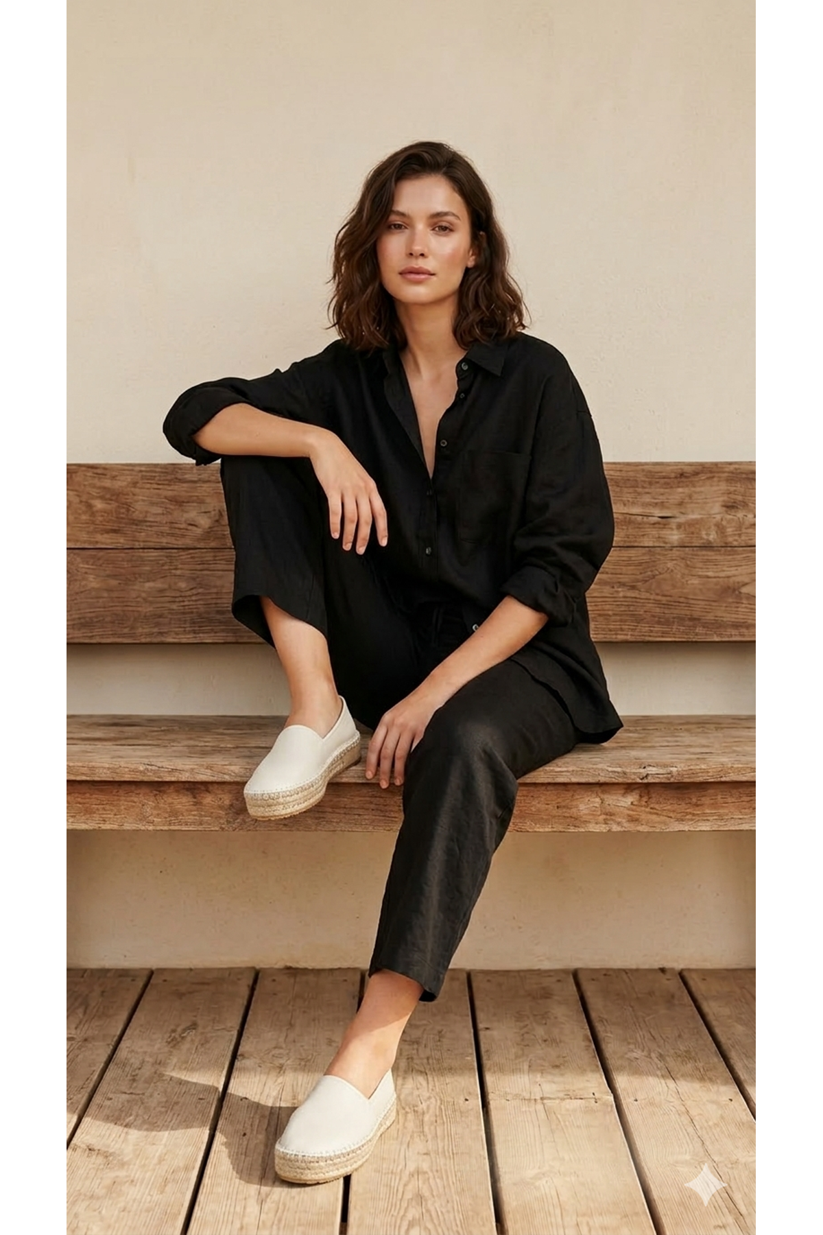 Krem Günlük  Espadril Ayakkabı   -