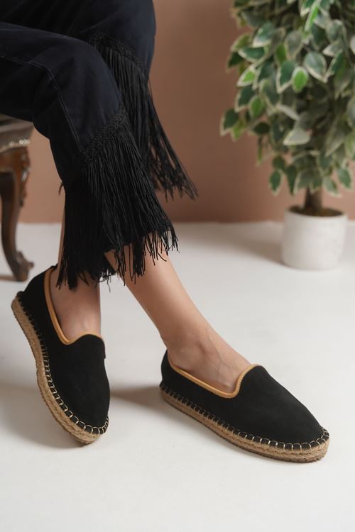 Süet Petrol  Günlük  Espadril Ayakkabı