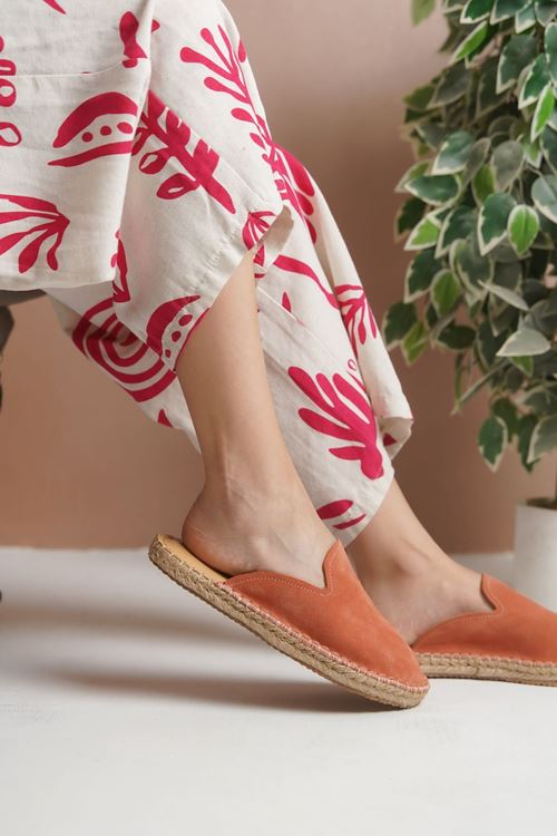 Süet Mercan Günlük  Espadril Terlik