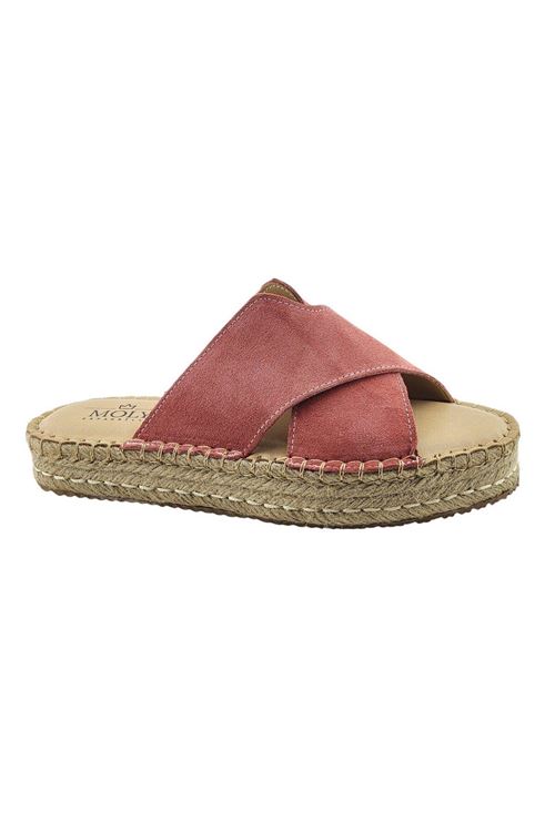 Delina Süet Mercan Kadın Espadril  Terlik