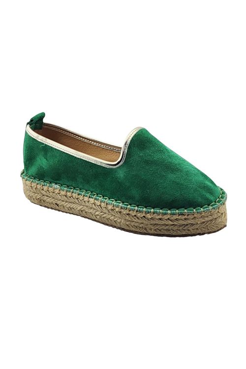 Süet Yeşil  Günlük  Espadril Ayakkabı