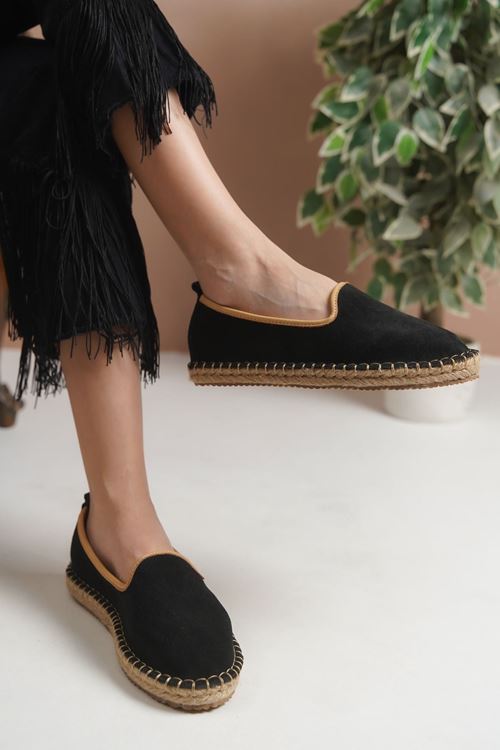 Süet Petrol  Günlük  Espadril Ayakkabı