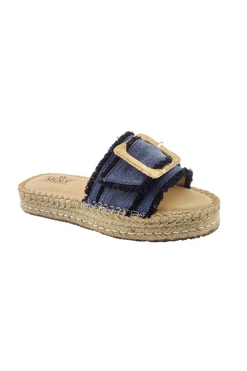 West Tokalı Keten Füme Kadın Espadril  Terlik