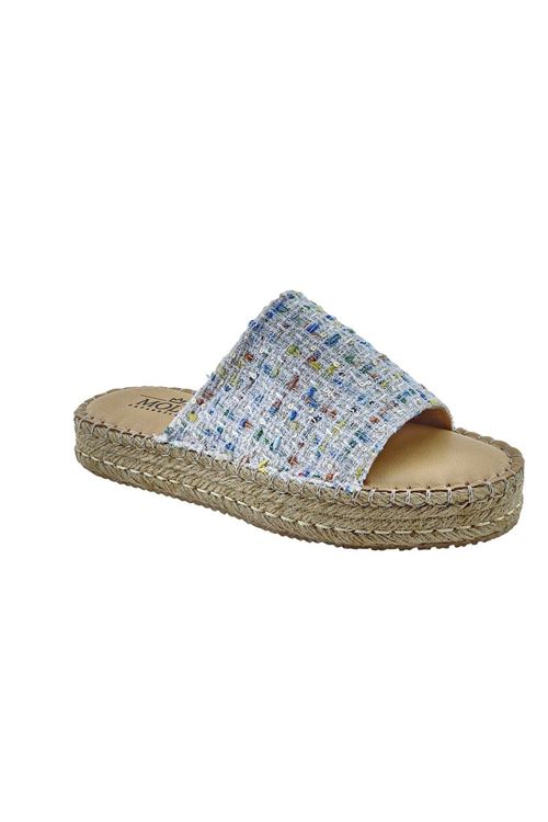 Carine Simli Beyaz Kadın Espadril  Terlik