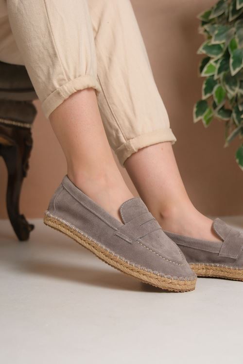 Süet Vizon Günlük  Espadril Ayakkabı