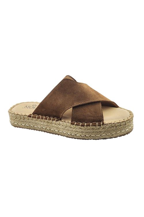 Delina Süet Taba Kadın Espadril  Terlik