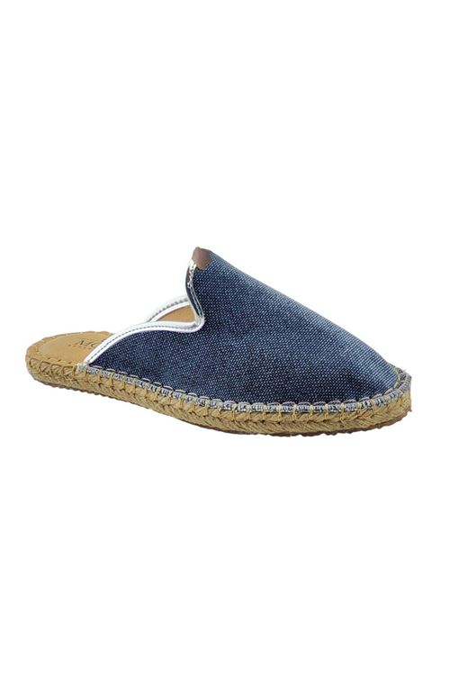 Keten Lacivert  Günlük  Espadril Terlik