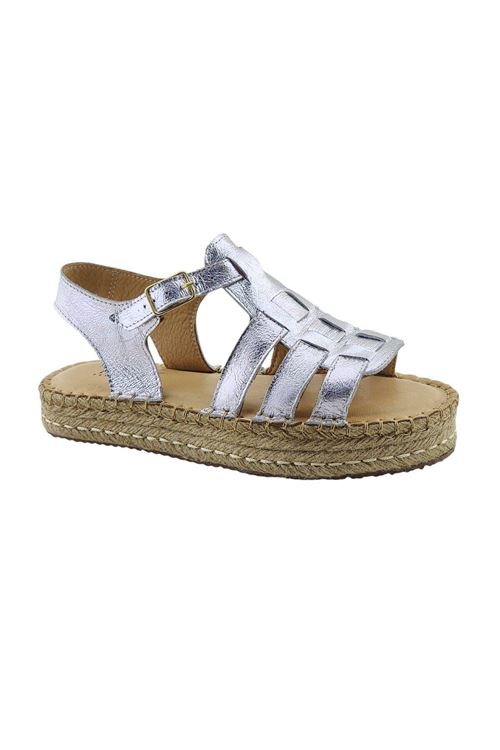 Bodrum Gümüş Kadın Espadril Sandalet