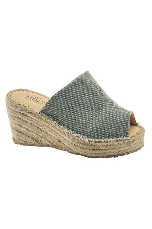 Dolgu Topuk Kadın Espadril Terlik