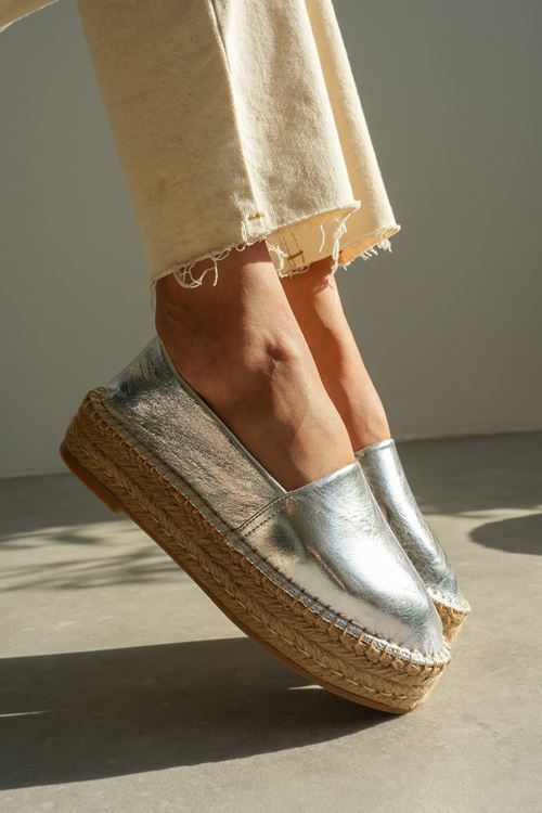 GÜMÜŞ Günlük  Espadril Ayakkabı 