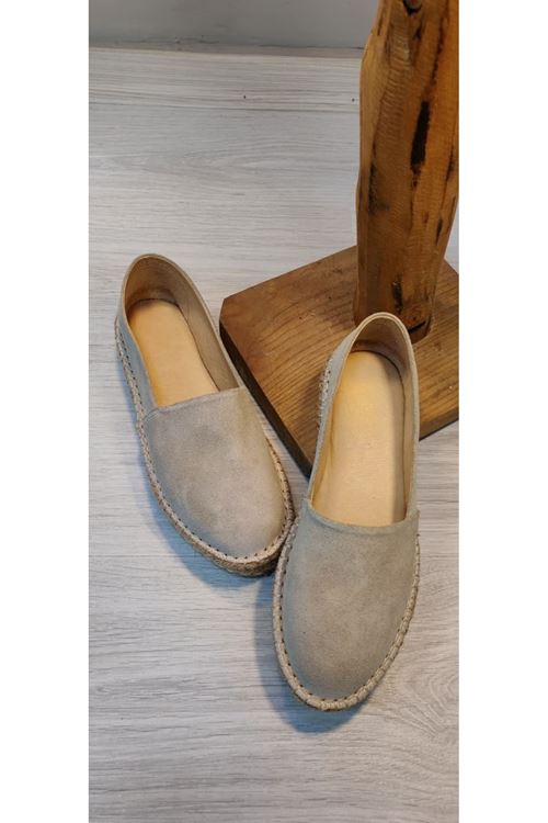 Süet Bej Günlük  Espadril Ayakkabı