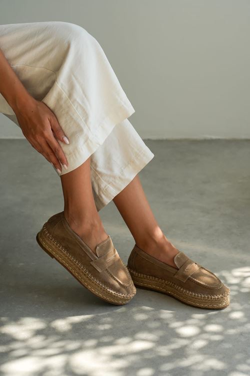 Süet Bej Günlük  Espadril Ayakkabı