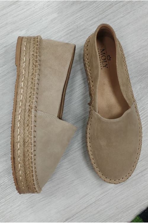 Süet Bej Günlük  Espadril Ayakkabı