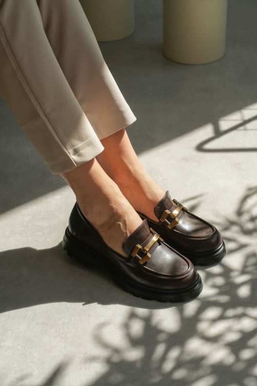 ELEGANCE KAHVERENGİ LOAFER GÜNLÜK AYAKKABI 