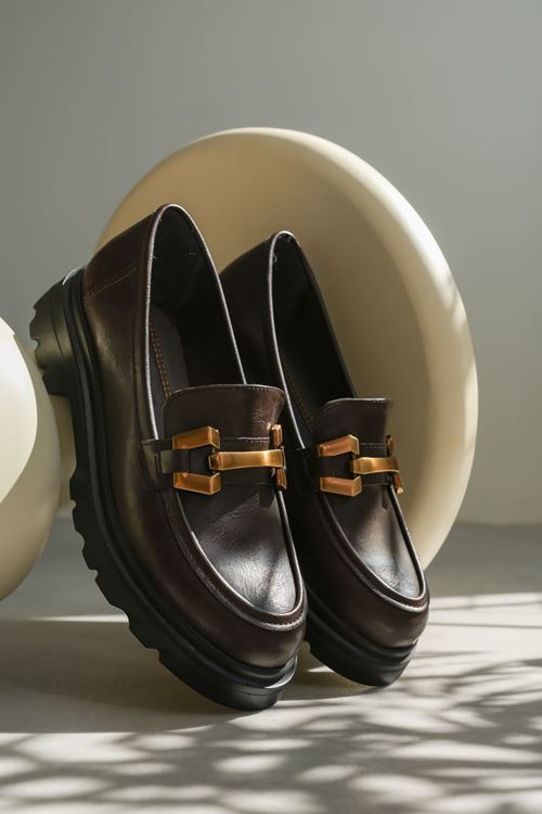 ELEGANCE KAHVERENGİ LOAFER GÜNLÜK AYAKKABI 