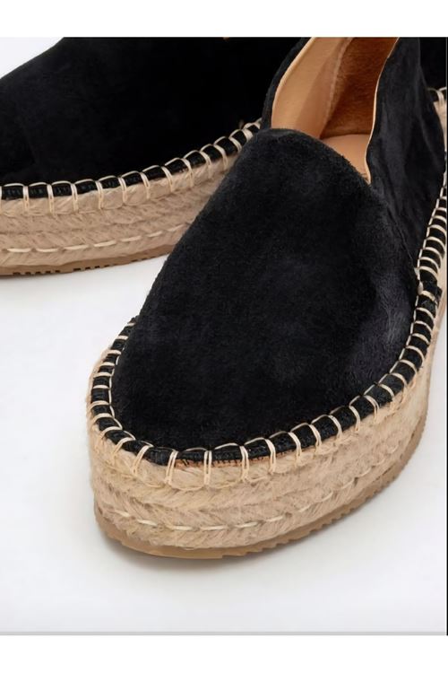 Süet siyah  Günlük  Espadril Ayakkabı