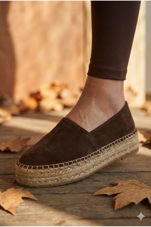 Kahve Günlük  Espadril Ayakkabı  