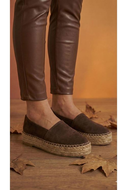 Kahve Günlük  Espadril Ayakkabı  
